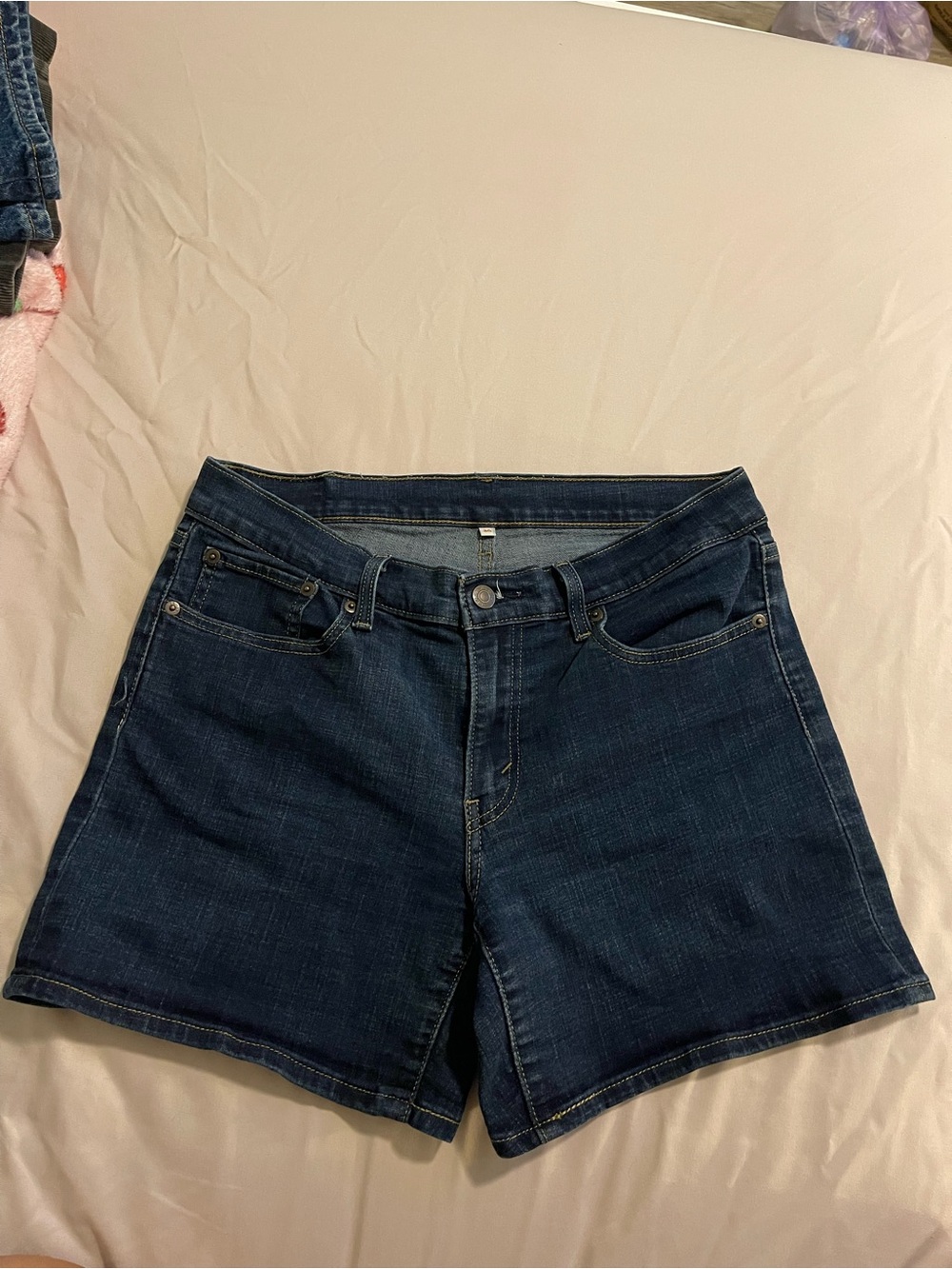 Levi's Dark Indigo Denim Shorts